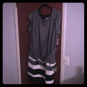 Size 24 Dressbarn Work wear dress with belt NWT